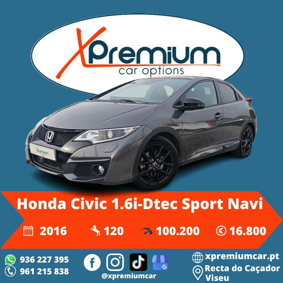 Honda Civic 1.6 i-DTEC Sport Connect Navi+ADAS