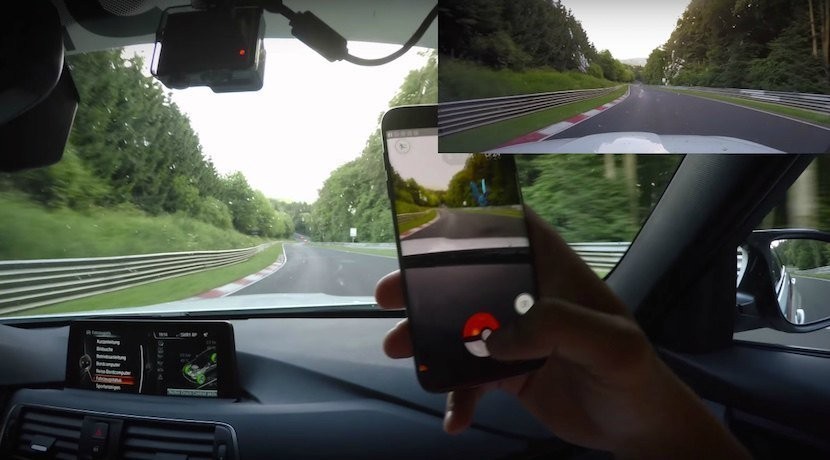 Primeira caçada de Pokemons em Nurburgring