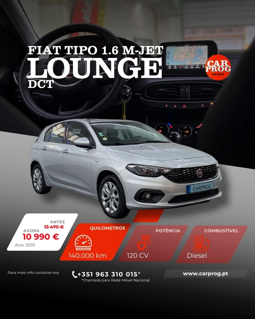 Fiat Tipo 1.6 M-Jet Lounge DCT