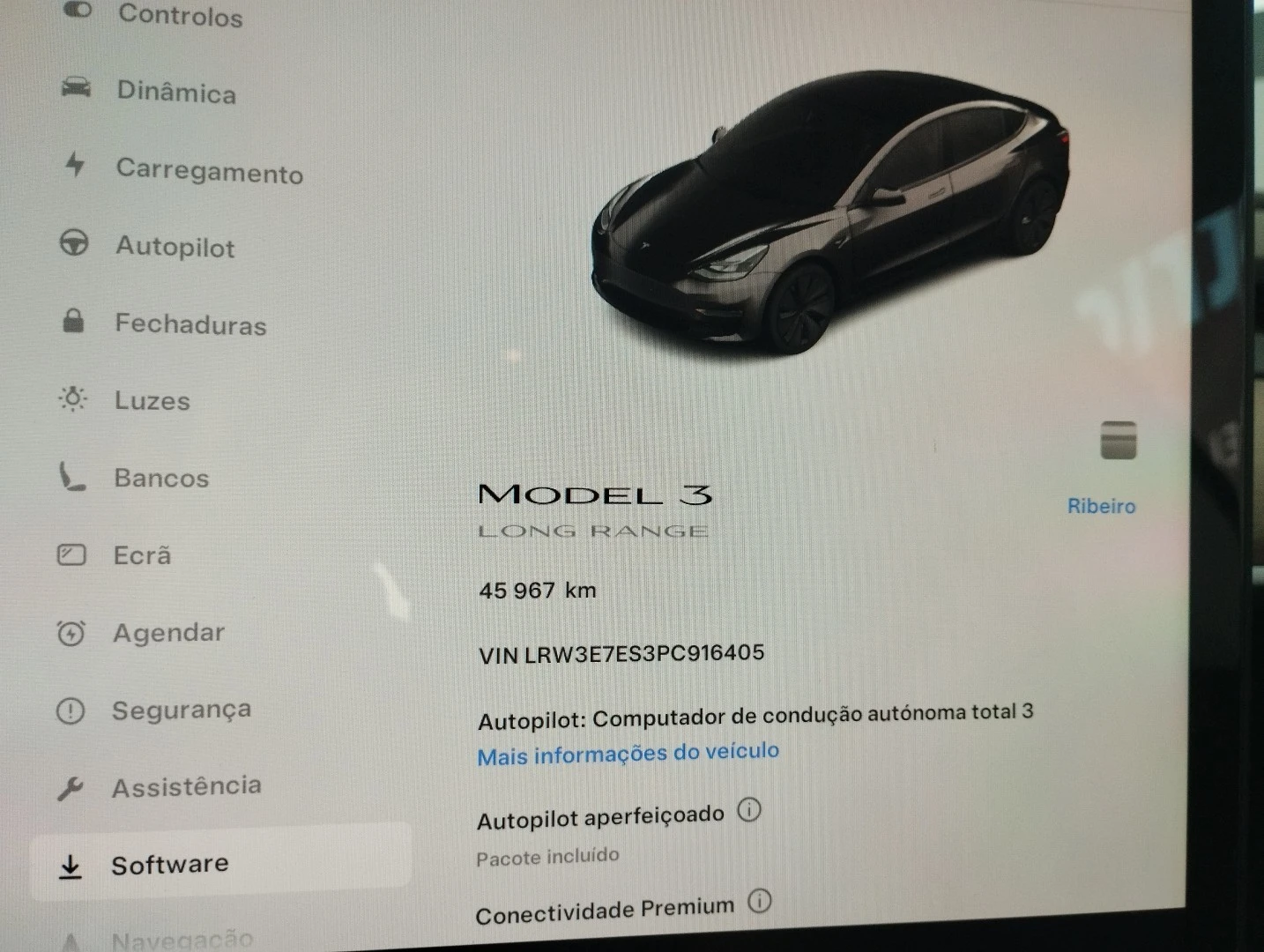 Tesla Model 3 Long Range Tração Traseira
